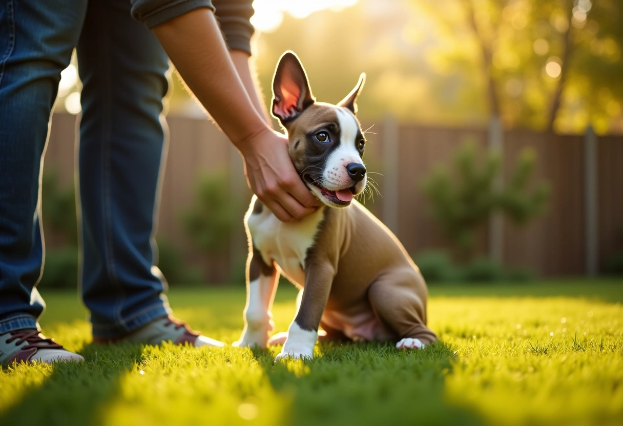 staffy chiot