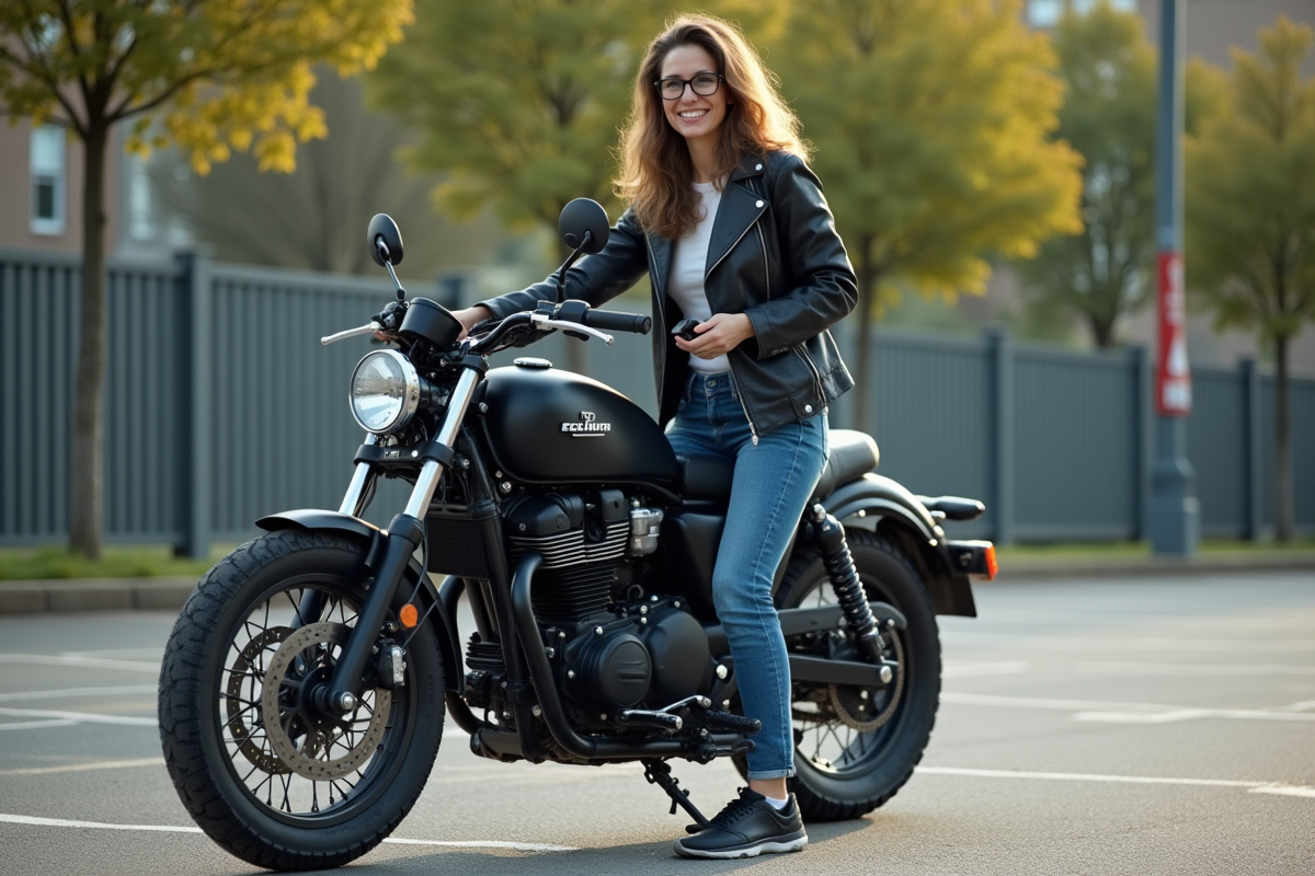 Femme vérifie la pression d